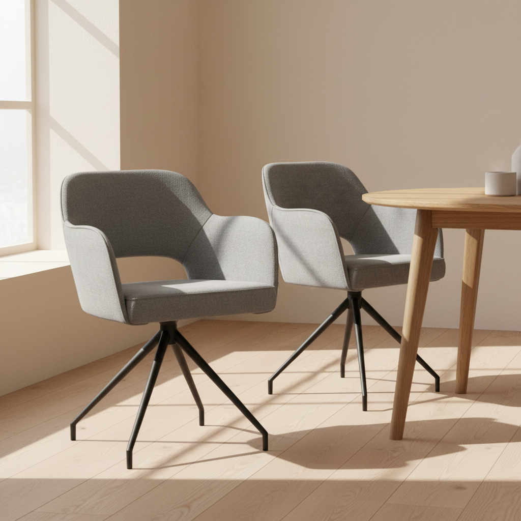 Lot de 2 chaises tournante - Chicago