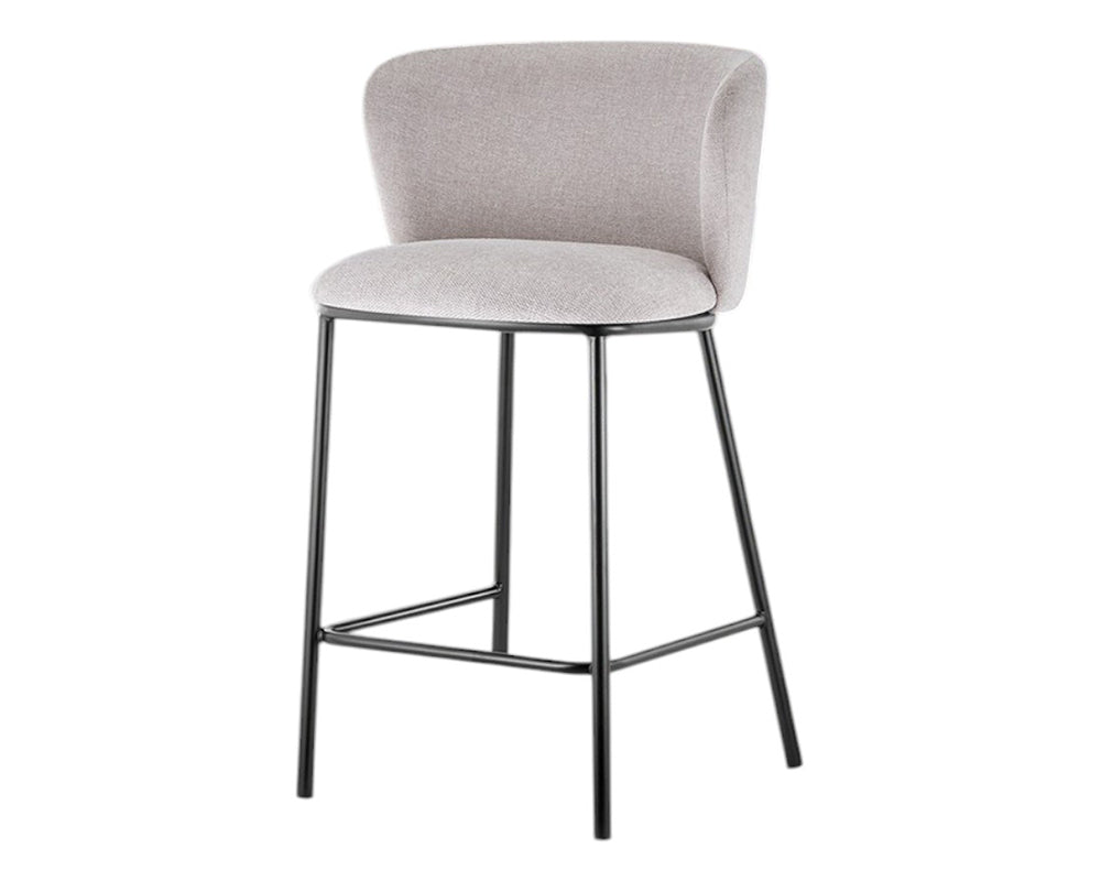 Chaise bar de cuisine beige - Rousseau Furniture - Souffle d'Intérieur