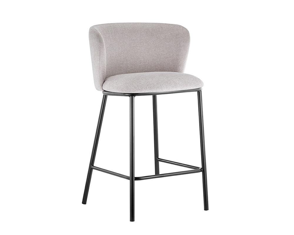 Chaise bar de cuisine beige - Rousseau Furniture - Souffle d'Intérieur