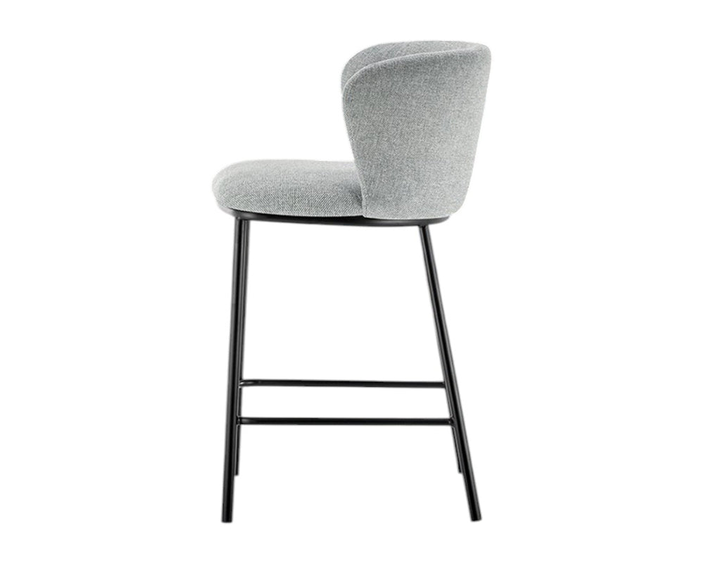 Chaise bar de cuisine gris clair - Rousseau Furniture - Souffle d'Intérieur