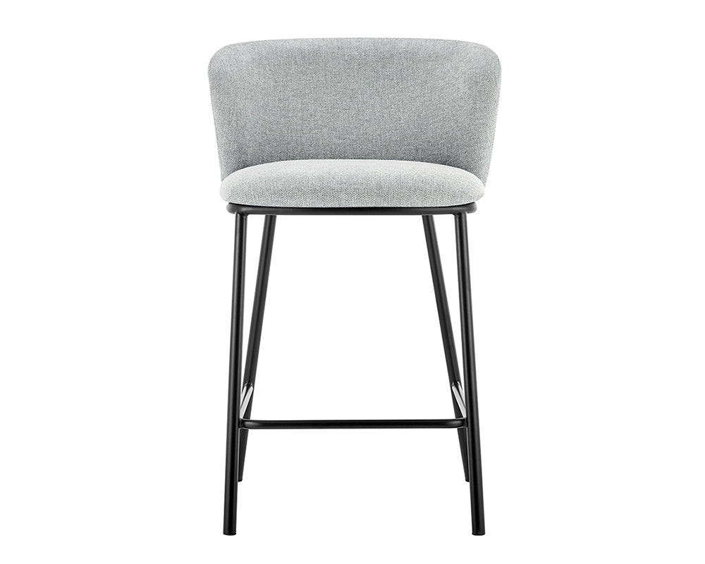 Chaise bar de cuisine gris clair - Rousseau Furniture - Souffle d'Intérieur