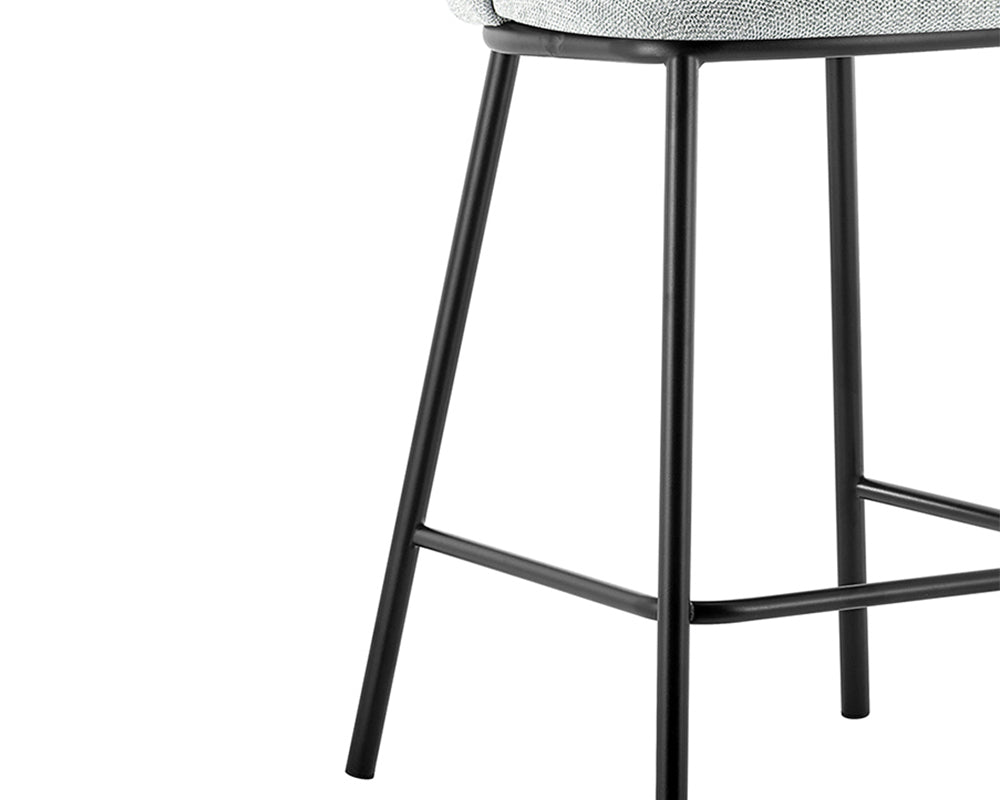 Chaise bar de cuisine gris clair - Rousseau Furniture - Souffle d'Intérieur