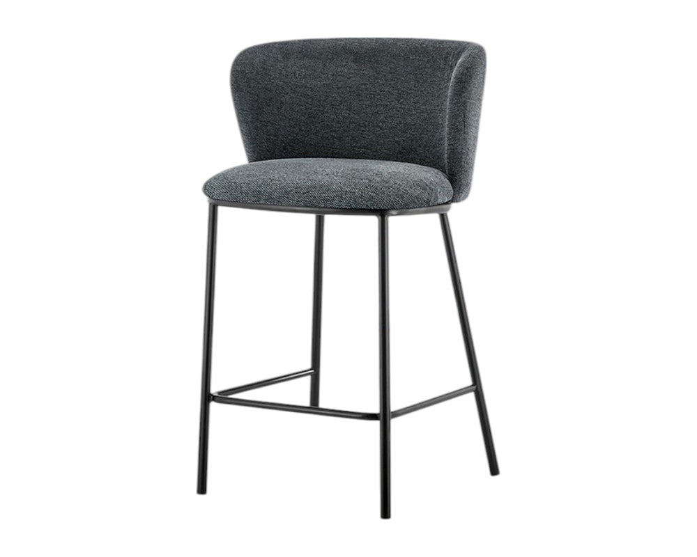 Chaise bar de cuisine gris foncé - Rousseau Furniture - Souffle d'Intérieur