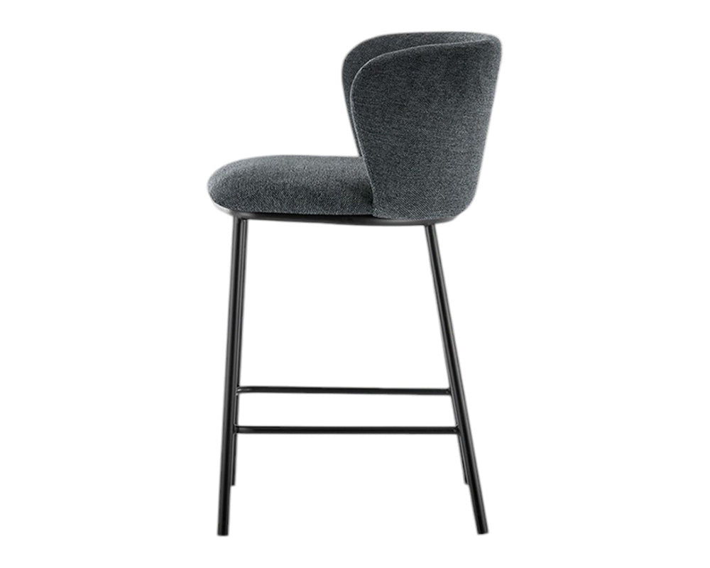 Chaise bar de cuisine gris foncé - Rousseau Furniture - Souffle d'Intérieur