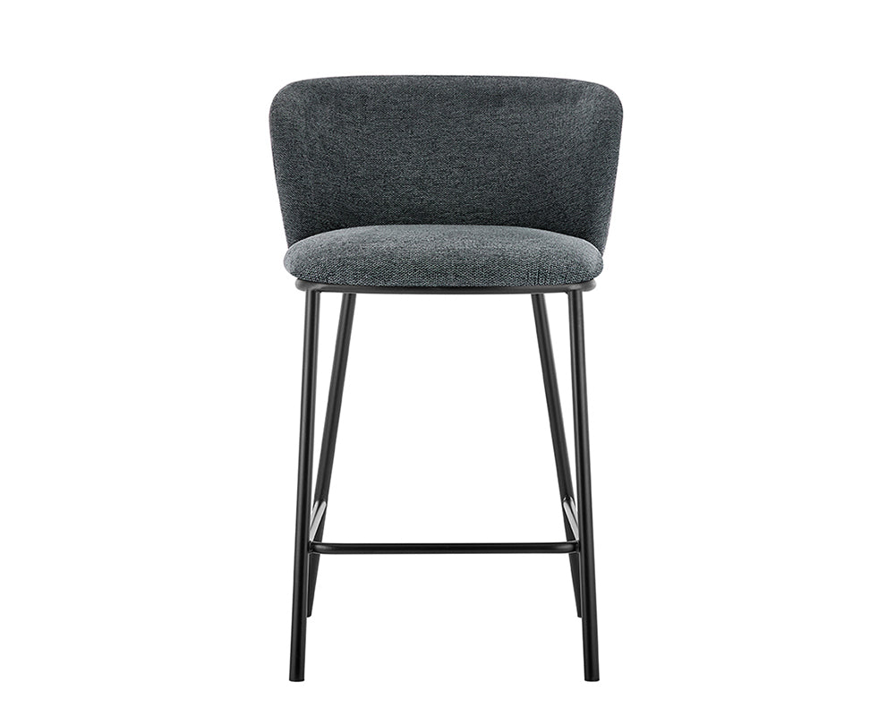 Chaise bar de cuisine gris foncé - Rousseau Furniture - Souffle d'Intérieur