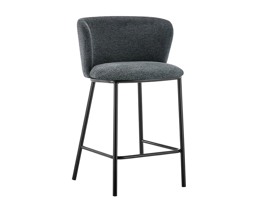 Chaise bar de cuisine gris foncé - Rousseau Furniture - Souffle d'Intérieur