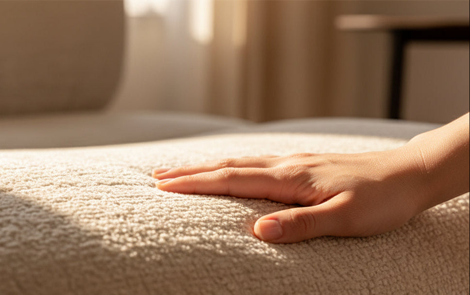 chaise beige pieds noir de salle à manger - Souffle d'intérieur