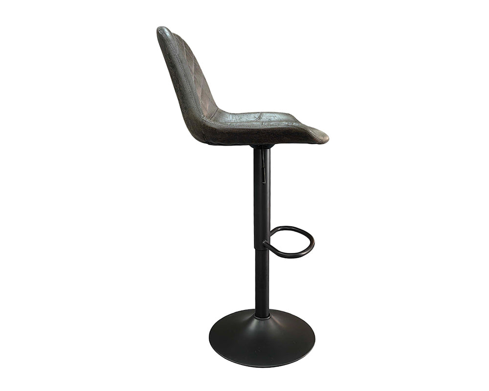 Chaise de bar design brun foncé - Rousseau Furniture - Souffle d'Intérieur