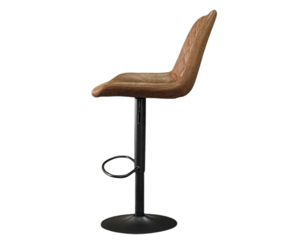 Chaise de bar design cognac - Rousseau Furniture - Souffle d'Intérieur