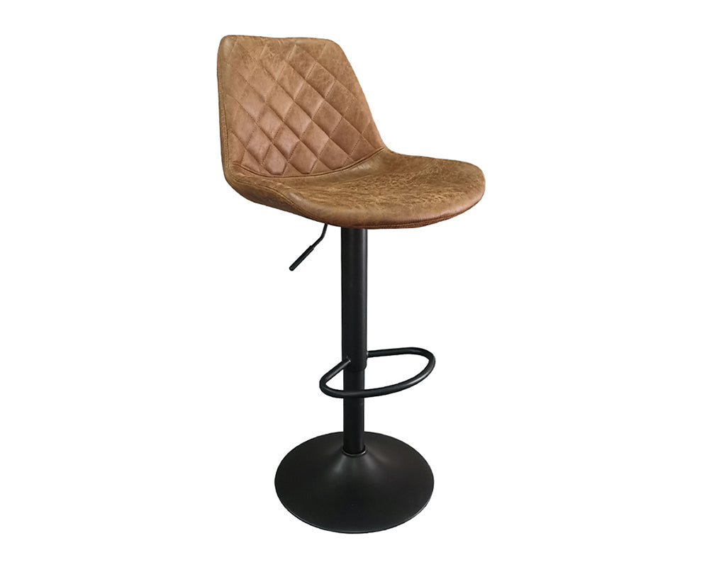 Chaise de bar design cognac - Rousseau Furniture - Souffle d'Intérieur