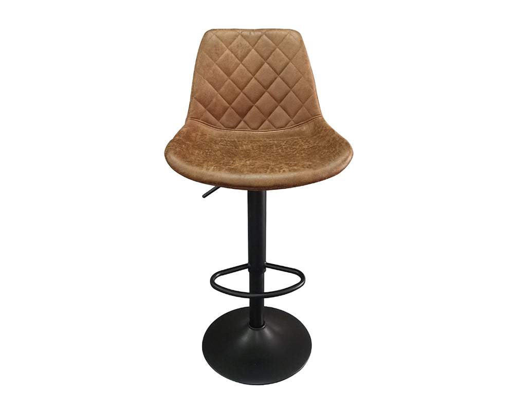 Chaise de bar design cognac - Rousseau Furniture - Souffle d'Intérieur