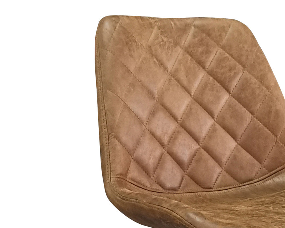 Chaise de bar design cognac - Rousseau Furniture - Souffle d'Intérieur