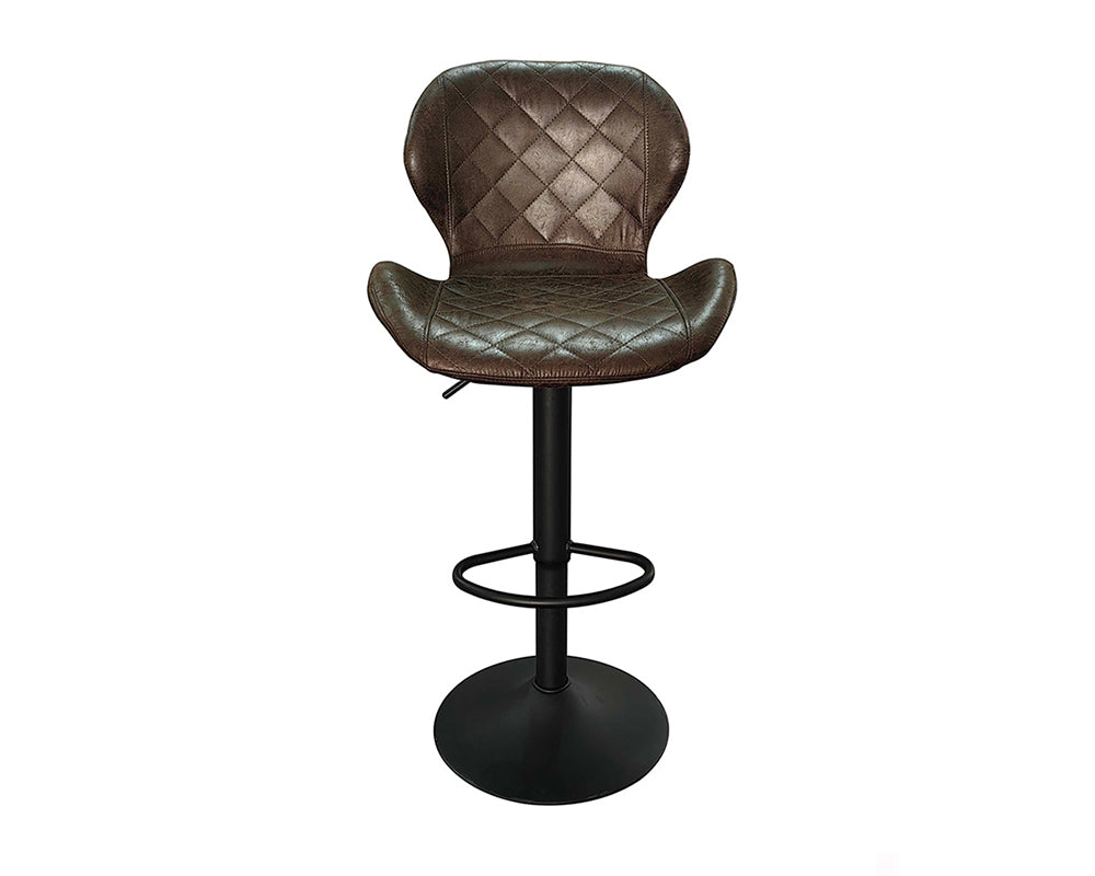 Chaise de bar stylé brun foncé - Rousseau Furniture - Souffle d'Intérieur