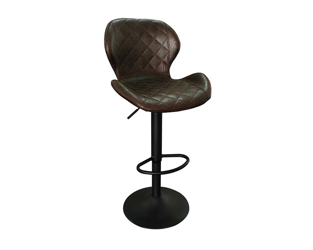 Chaise de bar stylé brun foncé - Rousseau Furniture - Souffle d'Intérieur