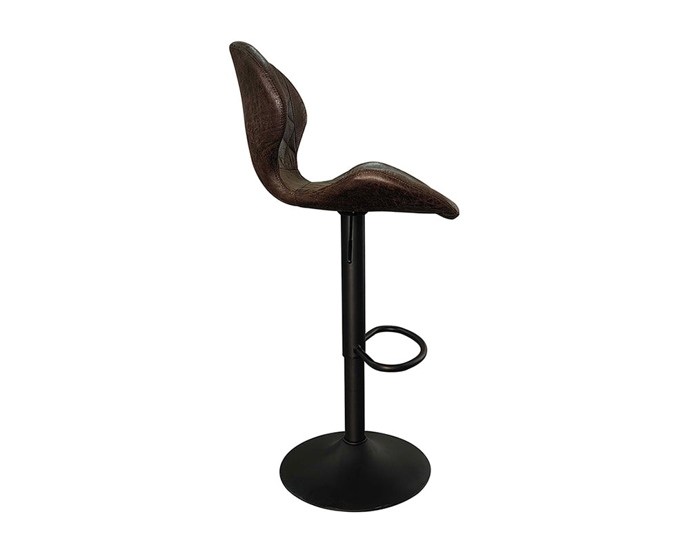 Chaise de bar stylé brun foncé - Rousseau Furniture - Souffle d'Intérieur