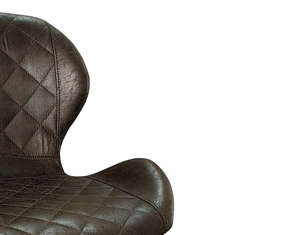 Chaise de bar stylé brun foncé - Rousseau Furniture - Souffle d'Intérieur