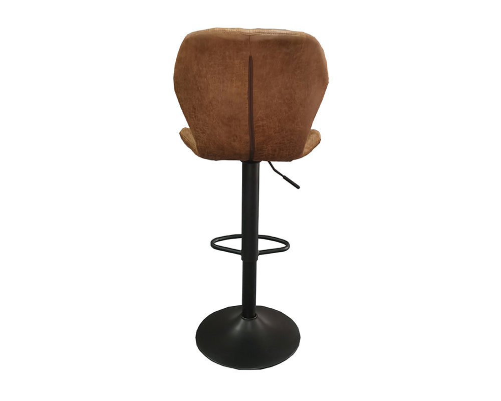 Chaise de bar stylé cognac - Rousseau Furniture - Souffle d'Intérieur