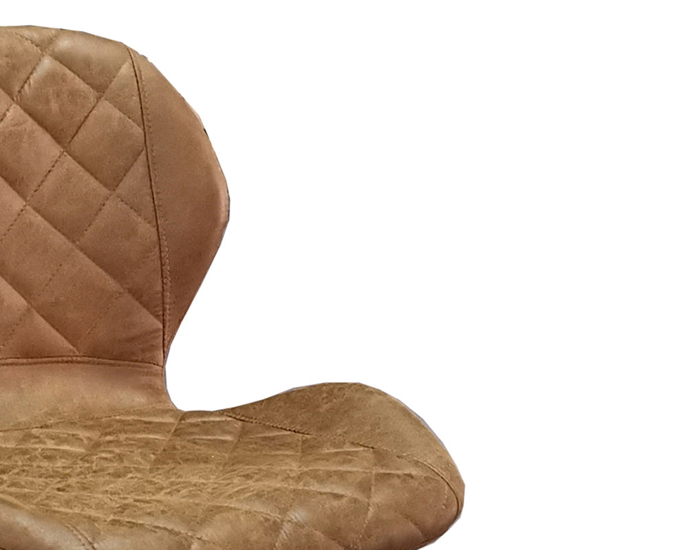 Chaise de bar stylé cognac - Rousseau Furniture - Souffle d'Intérieur