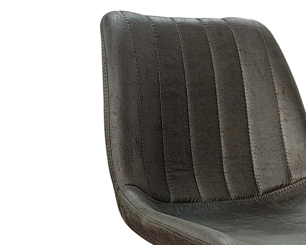 Chaise de bar tabouret brun foncé - Rousseau Furniture - Souffle d'Intérieur