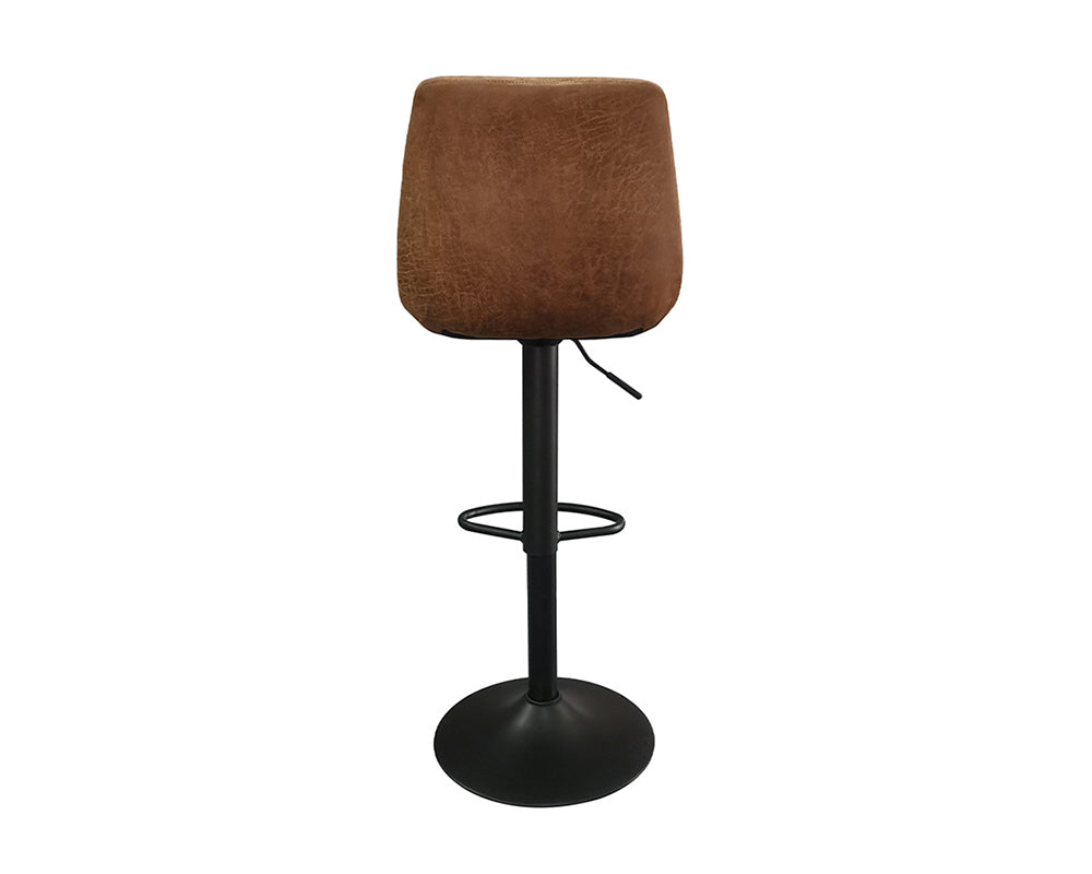 Chaise de bar tabouret cognac - Rousseau Furniture - Souffle d'Intérieur
