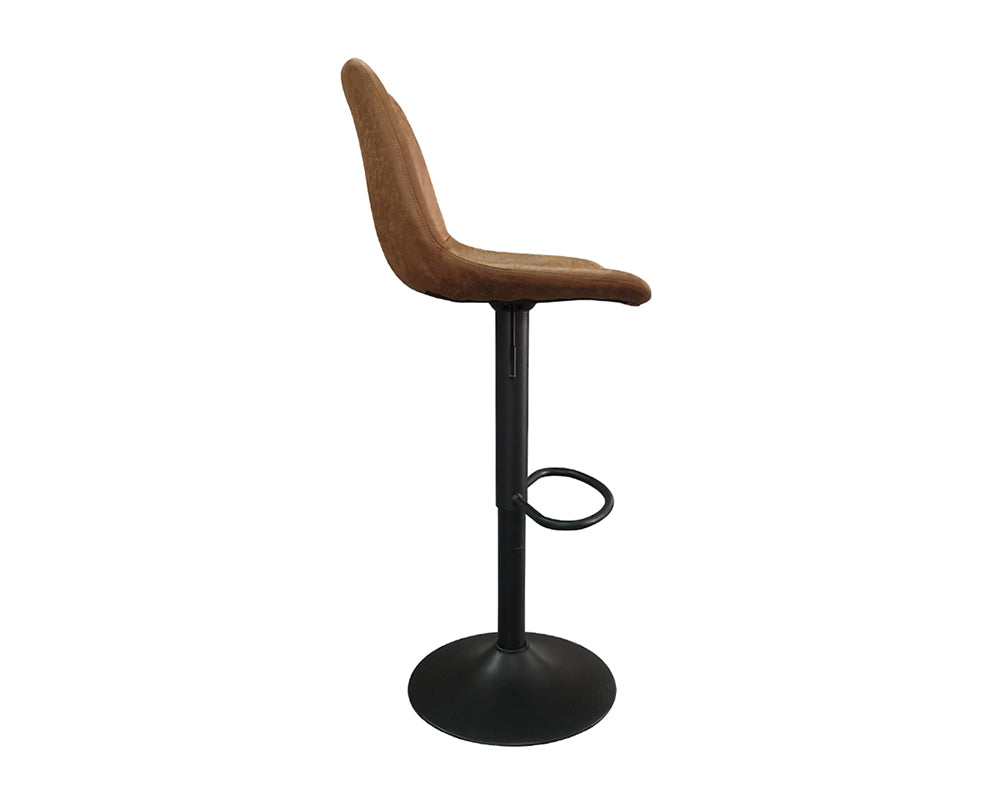 Chaise de bar tabouret cognac - Rousseau Furniture - Souffle d'Intérieur