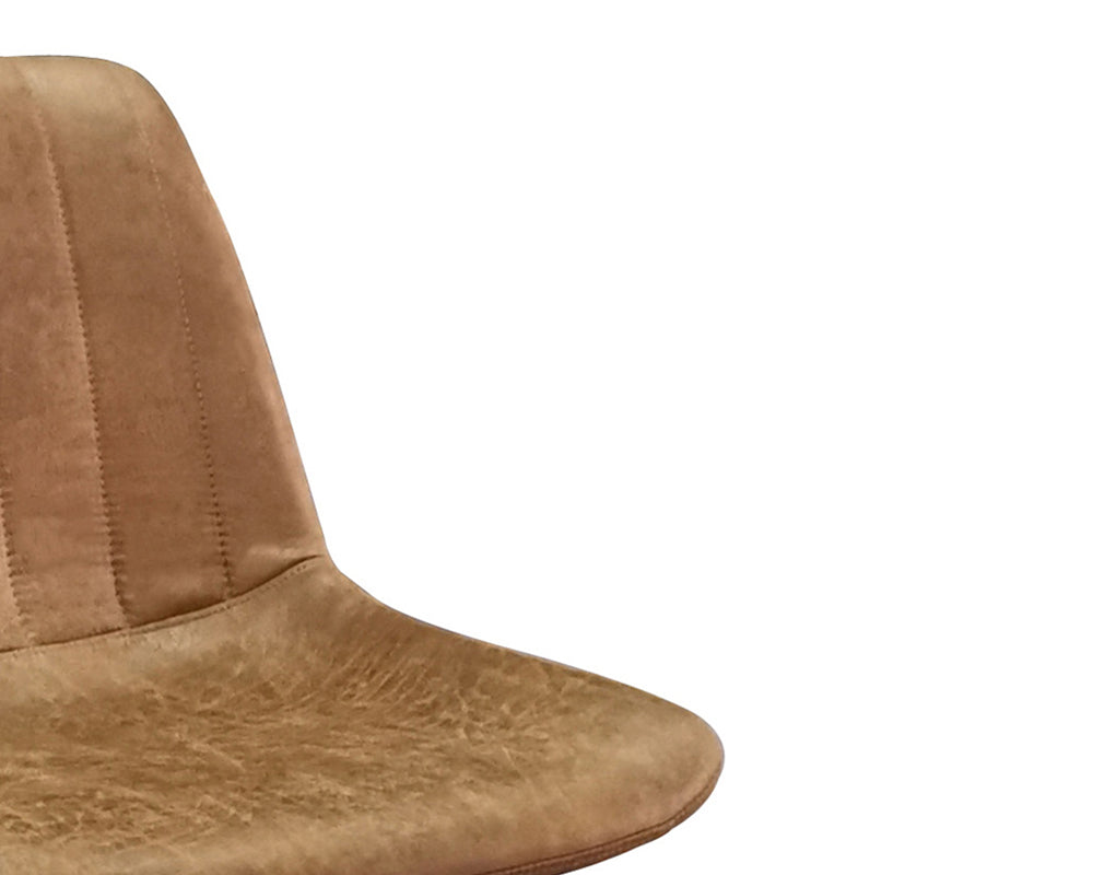 Chaise de bar tabouret cognac - Rousseau Furniture - Souffle d'Intérieur