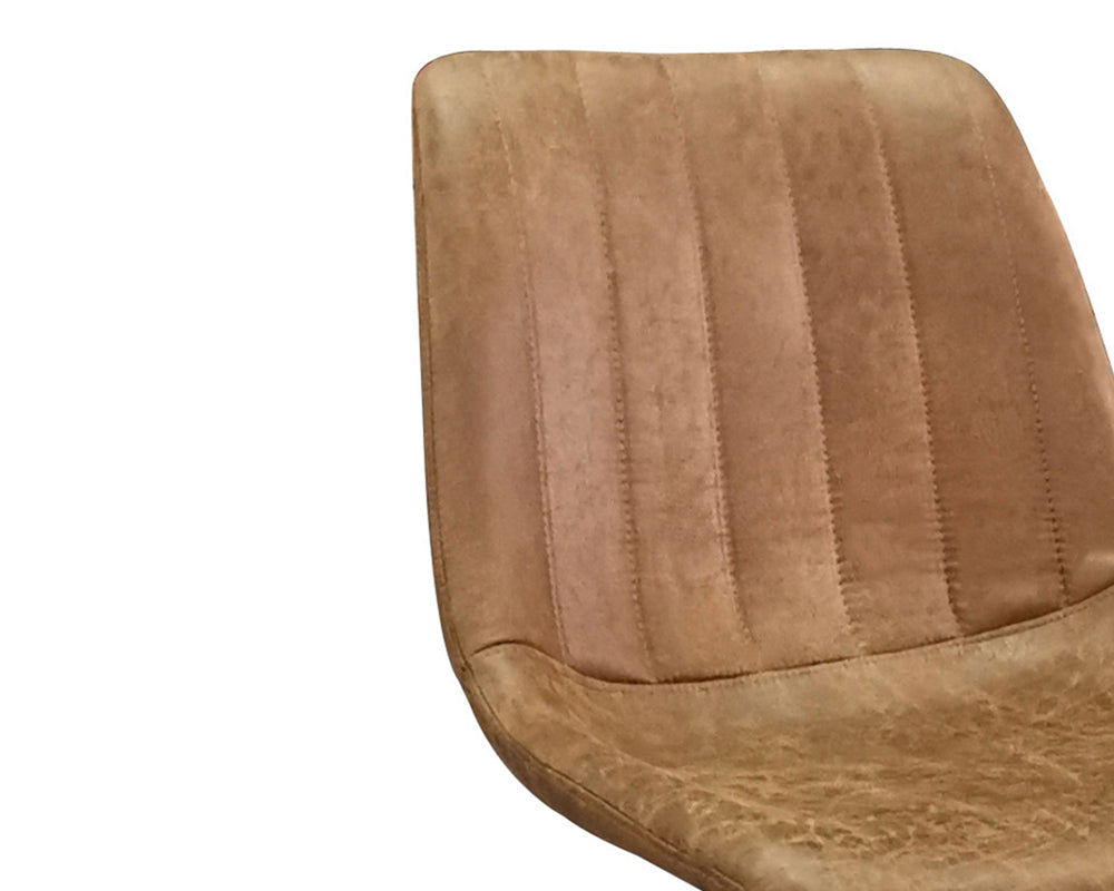 Chaise de bar tabouret cognac - Rousseau Furniture - Souffle d'Intérieur