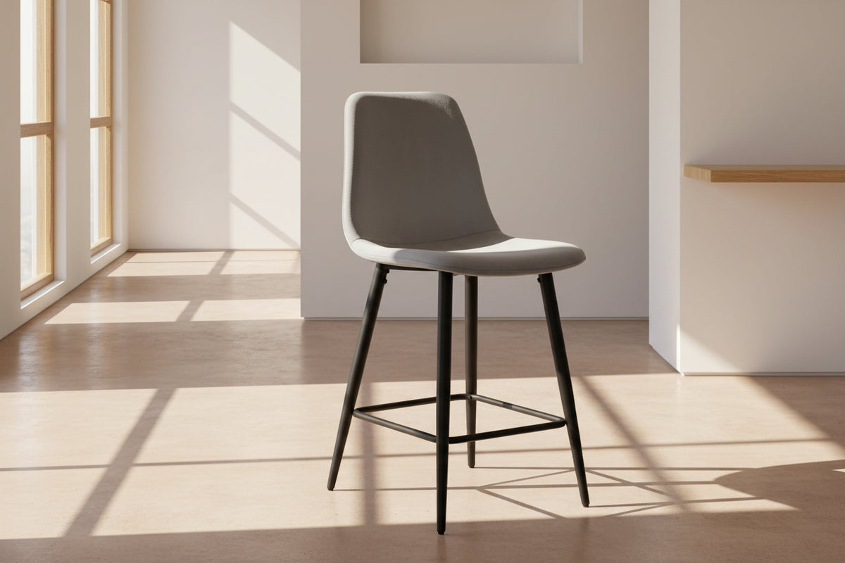 Chaise de comptoir de cuisine gris - Rousseau Furniture - Souffle d'Intérieur