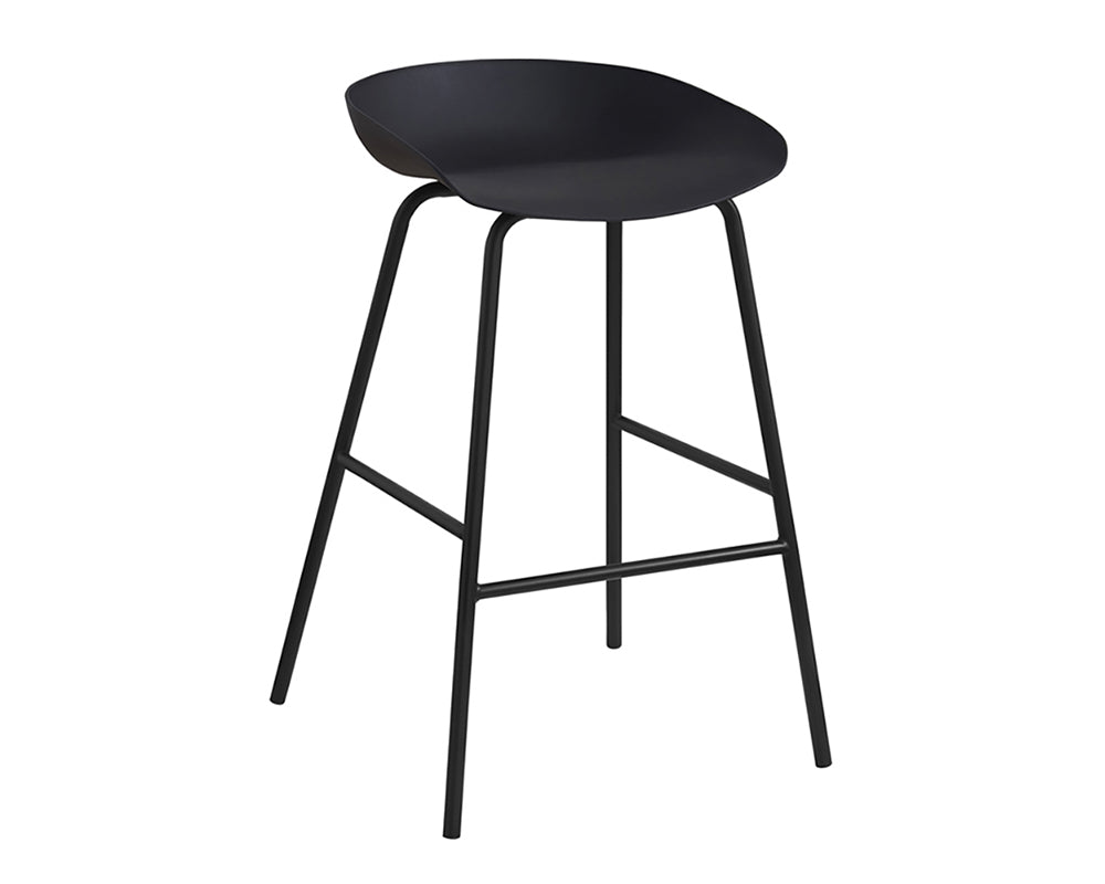 Chaise de comptoir noir - Rousseau Furniture - Souffle d'Intérieur