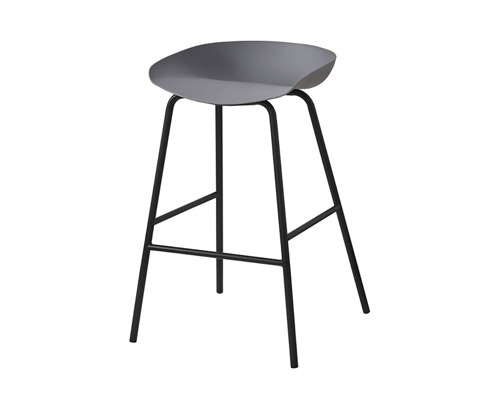 Chaise de comptoir gris - Rousseau Furniture - Souffle d'Intérieur