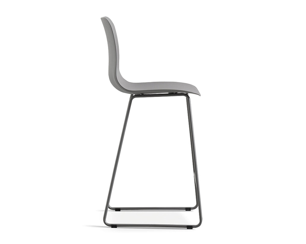 Chaise de comptoir lunch gris - Rousseau Furniture - Souffle d'Intérieur