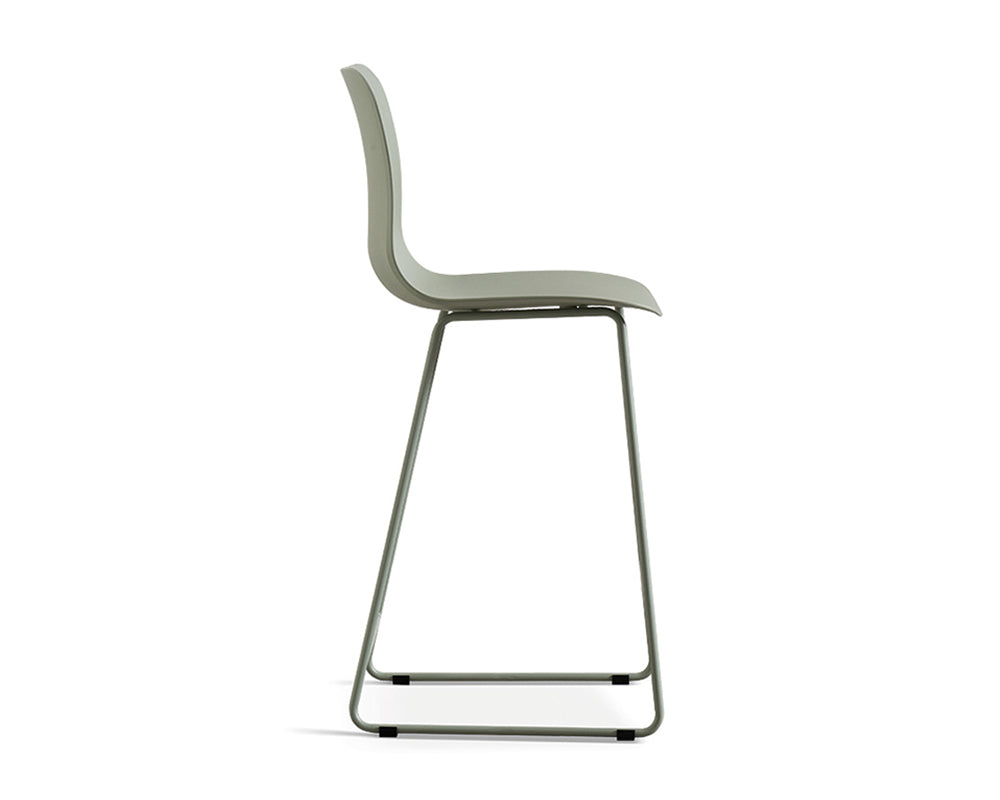 Chaise de comptoir lunch gris vert - Rousseau Furniture - Souffle d'Intérieur