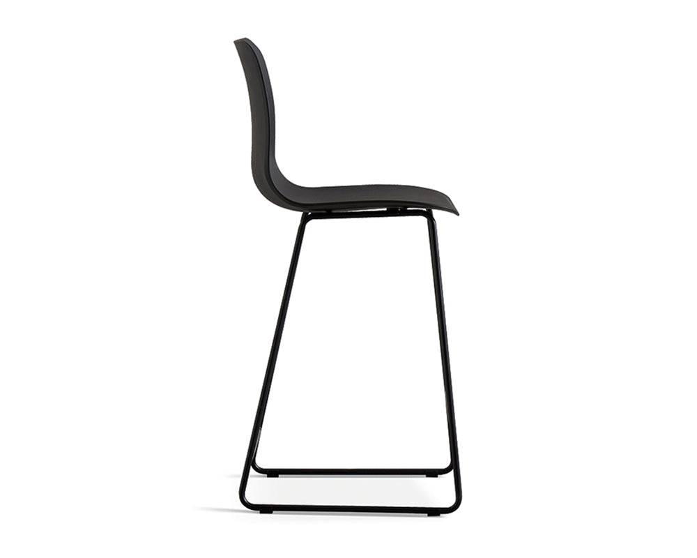 Chaise de comptoir lunch noir - Rousseau Furniture - Souffle d'Intérieur