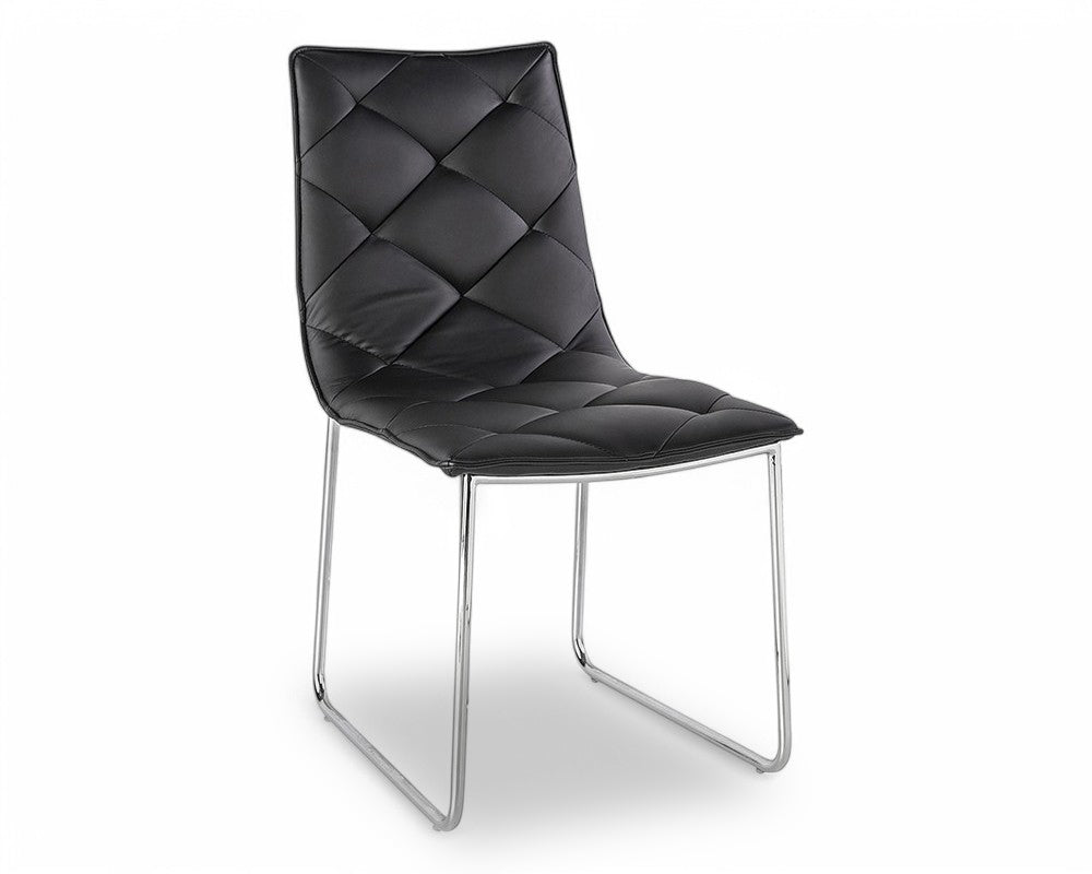 Chaise de salle à manger en simili cuir design - Souffle d'intérieur