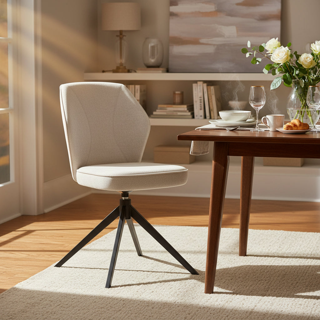 Chaise de salle à manger pivotante - Akante - Souffle d'intérieur