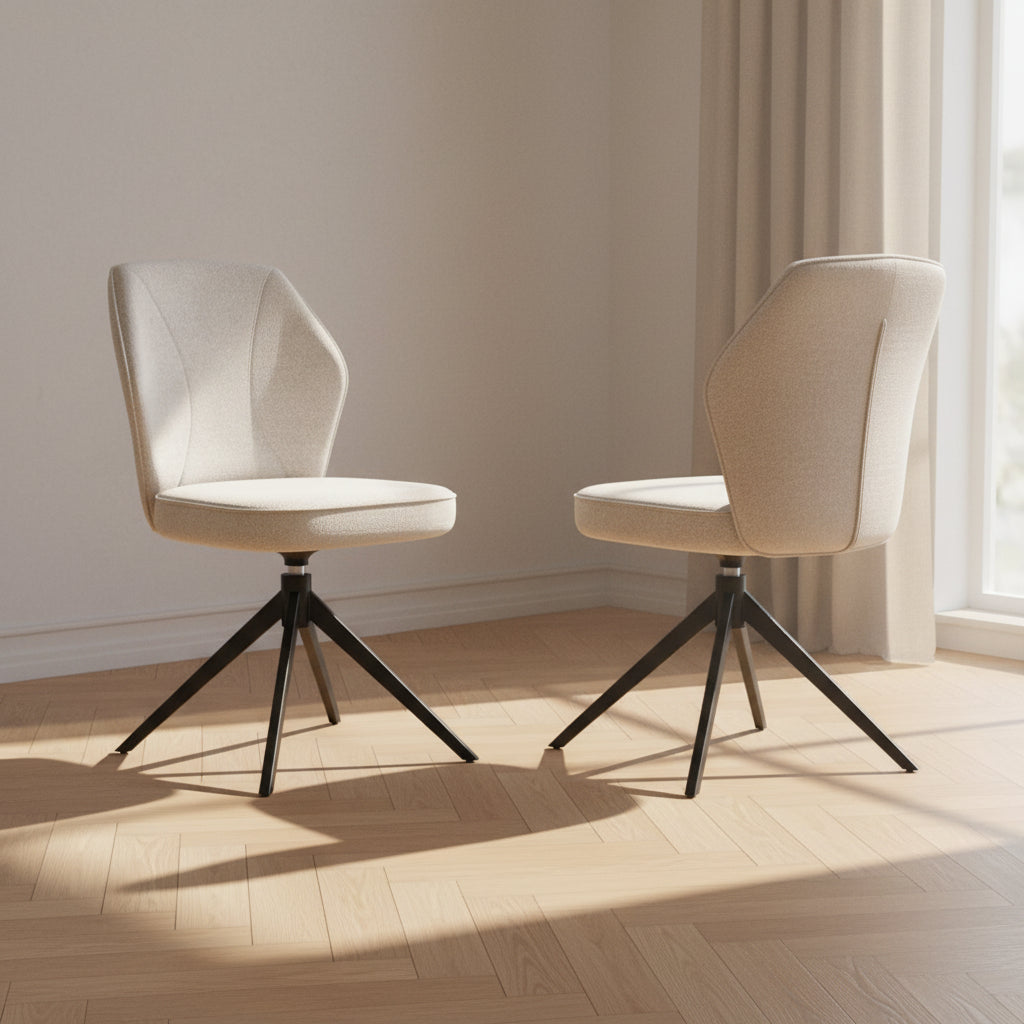 Chaise de salle à manger pivotante - Akante - Souffle d'intérieur