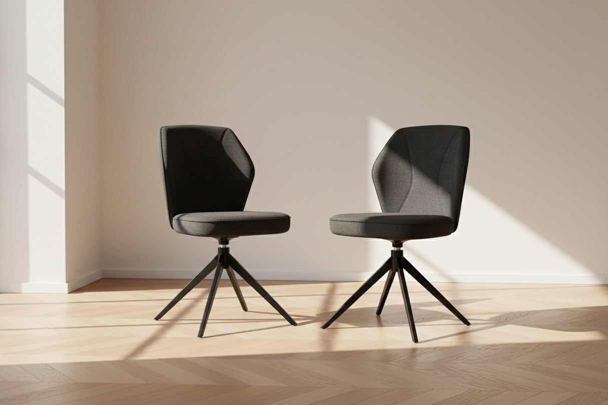 Chaise de salle à manger pivotante - Akante - Souffle d'intérieur