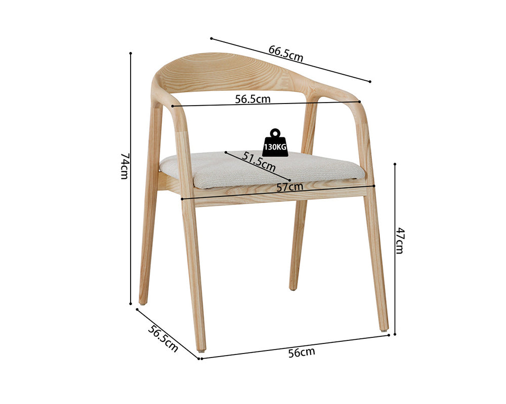 Schéma dimensions – Clany – 57x74×66,5 cm