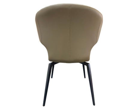 Fauteuil de table à manger pivotant marron taupe design - Souffle d'intérieur - Tablacasa