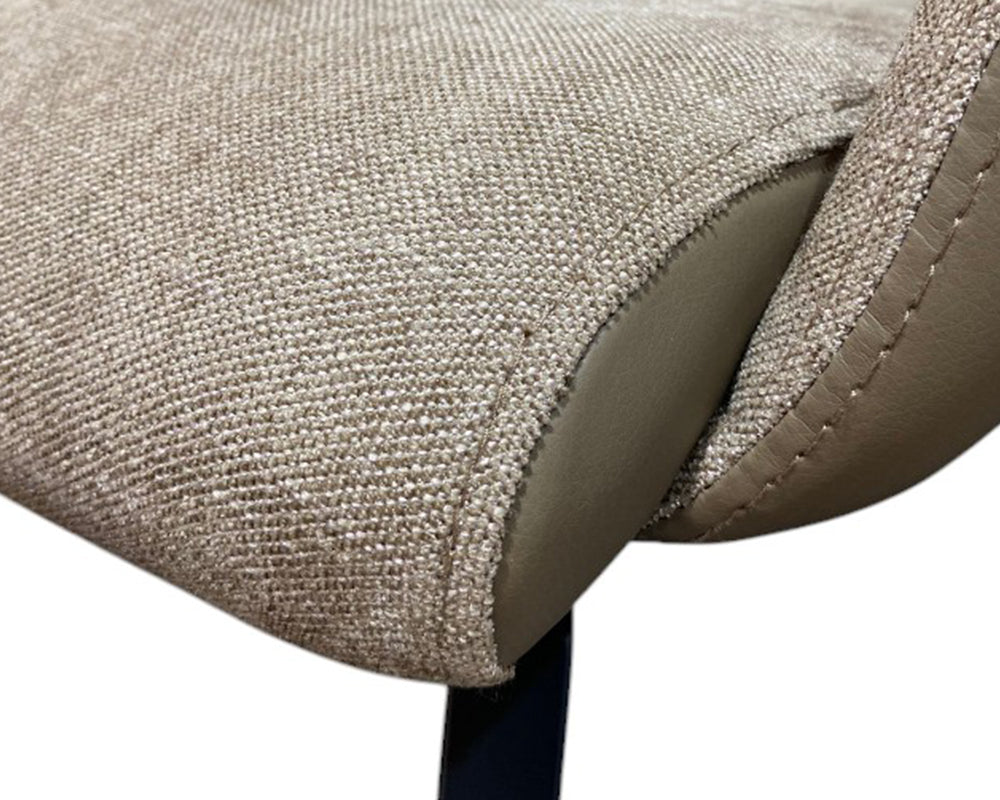 Fauteuil de table à manger pivotant marron taupe design - Souffle d'intérieur - Tablacasa