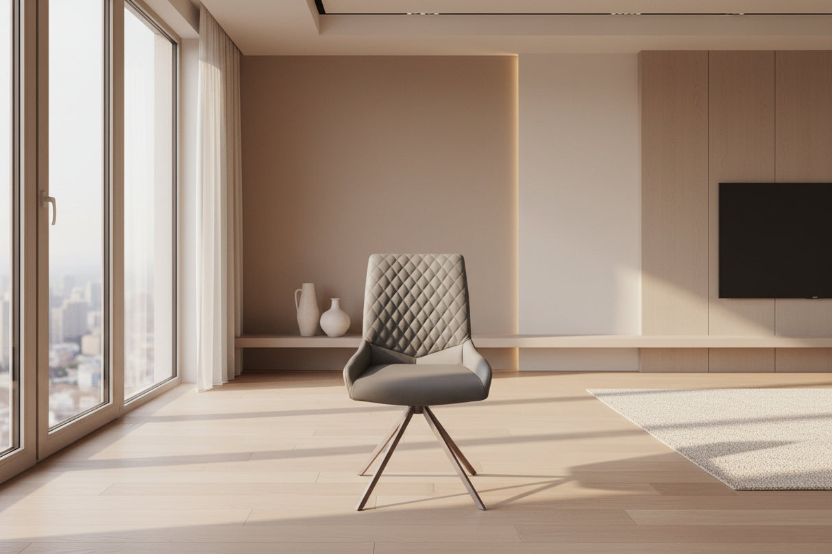 Chaise de salle à manger en simili cuir - Lola