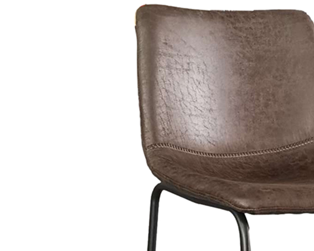 Chaise haute de comptoir brun foncé - Rousseau Furniture - Souffle d'Intérieur