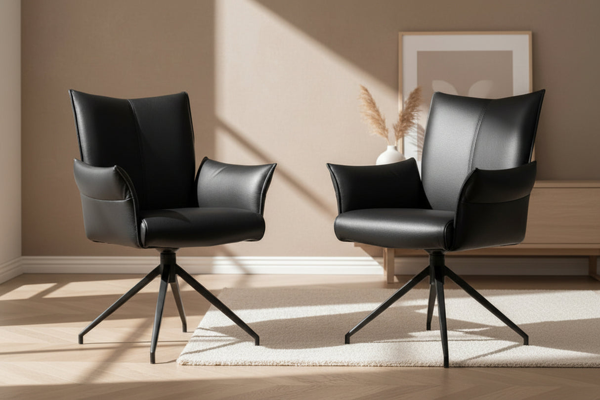 chaise pivotante cuir lievens