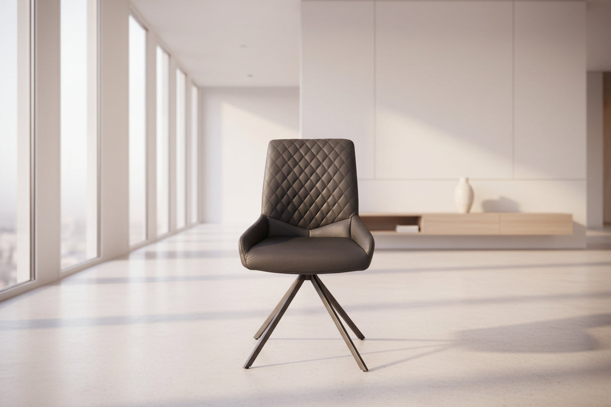 Chaise de salle à manger en simili cuir - Lola