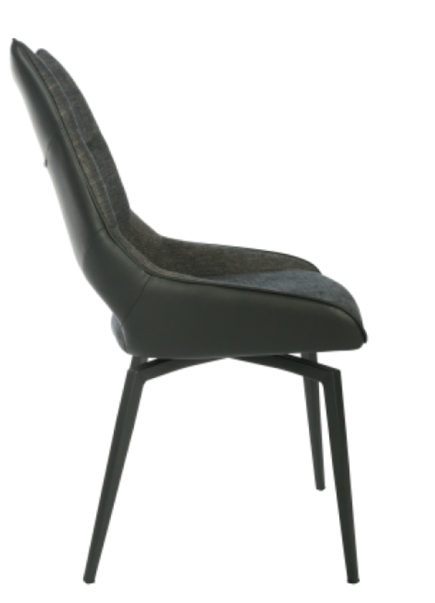 chaise-noir-salle-a-manger-tissu-moderne