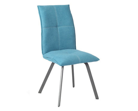Chaise de salle a manger moderne bleu - Souffle d'intérieur