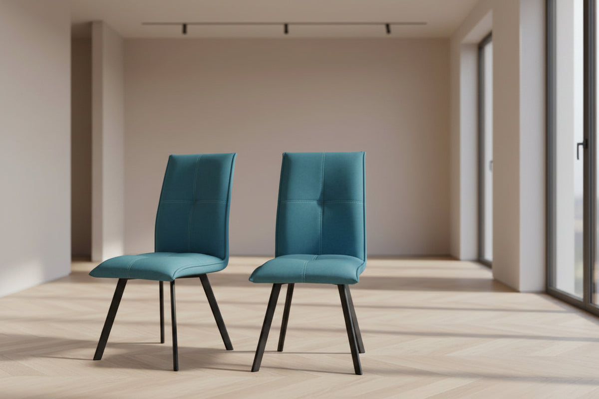 Chaise de salle a manger moderne en tissu - Souffle d'intérieur