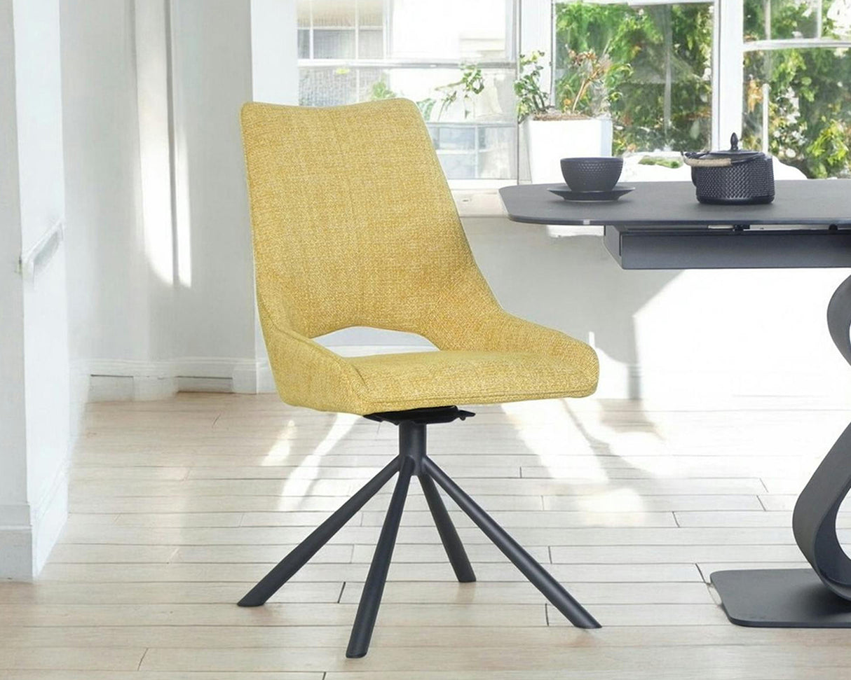 Chaise de repas Gura en situation - salle à manger - piètement métal