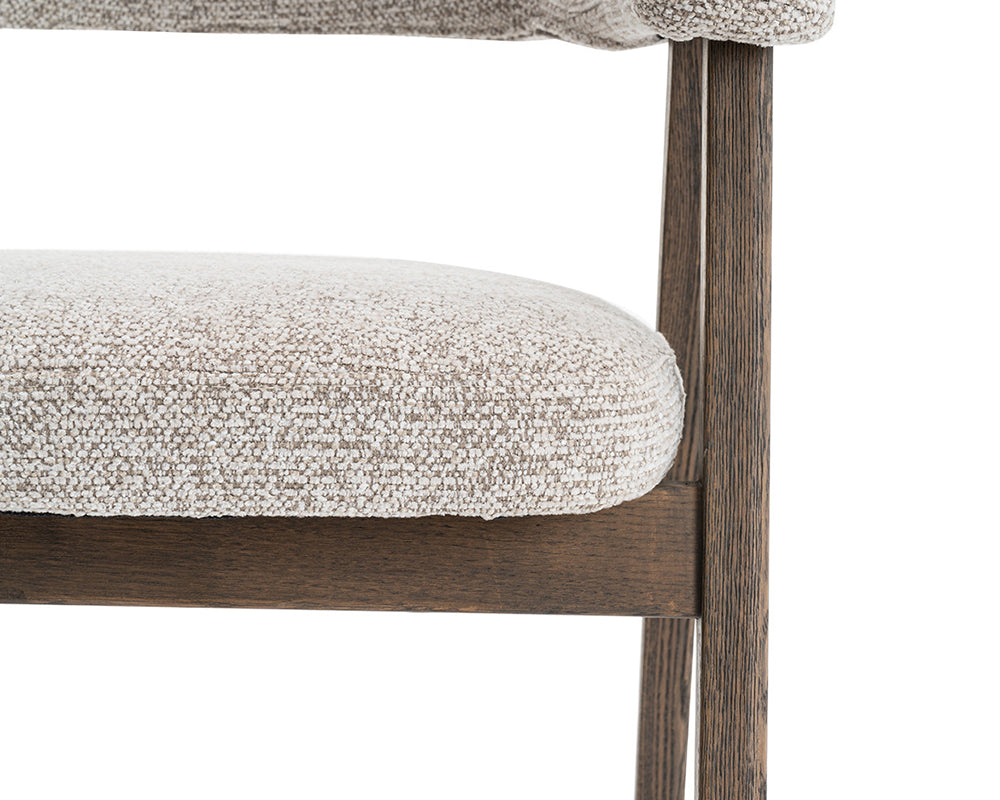 Zoom assise – Corail – tissu sable