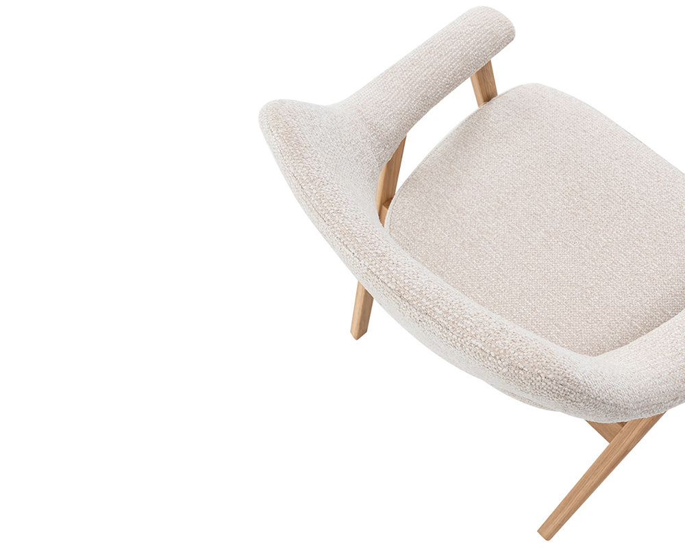 Zoom chaise – Corail – tissu beige